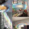 Waterproof PVC Colored Laser Stained Window Film Static Stickers DIY-WH0314-111-5