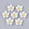 Flower Acrylic Bead Caps SACR-T017-51A-1