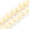 Synthetic Coral Carved Beads Strands CORA-C003-01-2