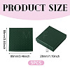 5Pcs Rhombus Textured Cardboard Jewelry Packing Boxes with Sponge Inside CBOX-TA0001-18E-3
