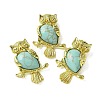 Synthetic Turquoise Pendants KK-F888-02G-25-1