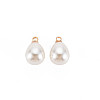 ABS Plastic Imitation Pearl Charms KK-N242-025-2