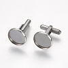 Non-Tarnish 304 Stainless Steel Cuffinks LS-X-STAS-G187-23P-14mm-1