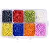 Mixed 12/0 Round Glass Seed Beads SEED-PH0006-2mm-04-1