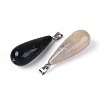 Natural Indian Agate Pendants G-N360-08P-05-2