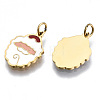 316 Surgical Stainless Steel Enamel Charms STAS-S116-388G-2