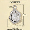 Zinc Alloy with Glass Charms GL-OY001-05P-01-2