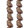 Painted Glass Beads Strands GLAA-Z021-08E-1