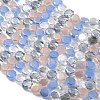 Electroplated Glass Beads Strands EGLA-A048-01A-08-2