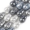 Electroplated Glass Beads Strands GL-CBA89C7-01D-1