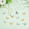 40Pcs 2 Colors 201 & 304 Stainless Steel Filigree Pendants STAS-UN0057-13-2