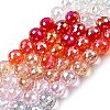 Electroplate Glass Beads Strands EGLA-D300-06-8mm-02-5