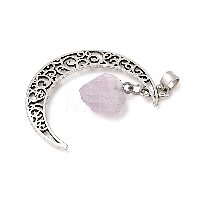 Raw Rough Natural Amethyst Pendants GG-CBA2C9C-01AS-1