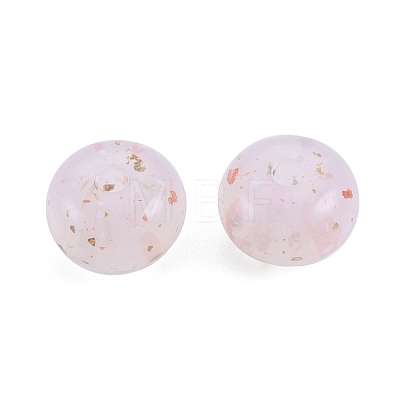 Marbled Stone Style Opaque Acrylic Beads OACR-G009-10-1