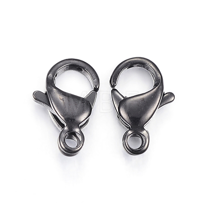 304 Stainless Steel Lobster Claw Clasps X-STAS-H353-G-02B-1