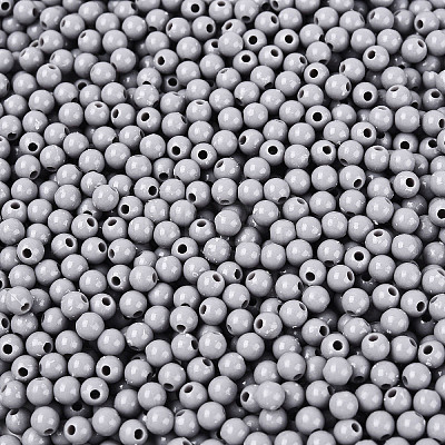 Opaque Acrylic Beads SACR-A006-06E-1