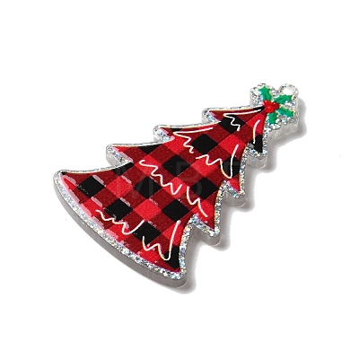 Christmas Tree Acrylic Pendants OACR-L018-01C-1