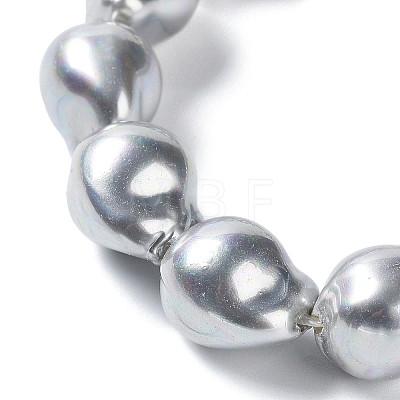 Electroplated Shell Pearl Beads Strands BSHE-G035-01B-01-1