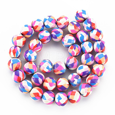 Handmade Polymer Clay Beads Strands CLAY-N008-054-04-1