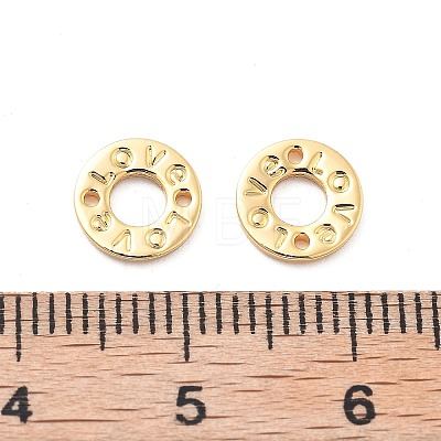 Brass Connector Charms KK-G516-25G-1