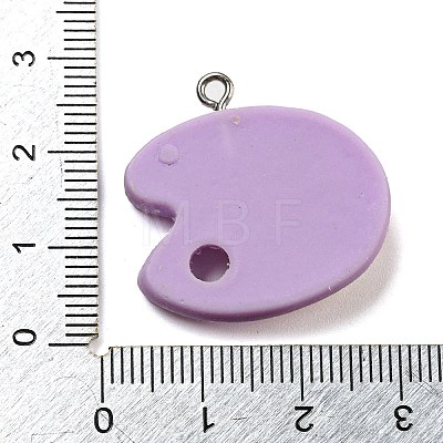 Opaque Resin Pendants FIND-M012-01D-1