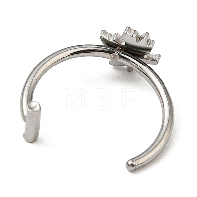304 Stainless Steel Eyebrow Ring AJEW-H140-02P-1