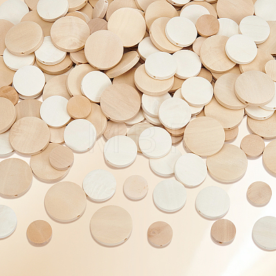 180Pcs 3 Styles Wooden Beads WOOD-SP0002-04-1