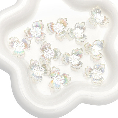 30Pcs Transparent Acrylic Beads PW-WGDDB1F-08-1