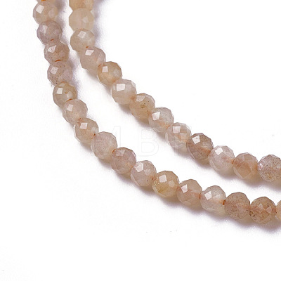 Natural Sunstone Beads Strands G-F596-42-3mm-1