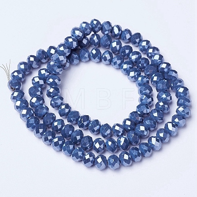 Electroplate Glass Beads Strands EGLA-A044-P4mm-A16-1