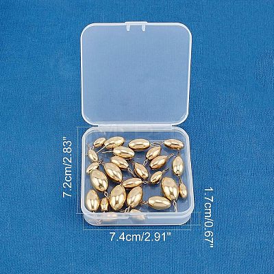 Brass Egg Sinker Weights KK-FH0001-08-1