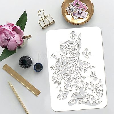 Large Plastic Reusable Drawing Painting Stencils Templates DIY-WH0202-429-1