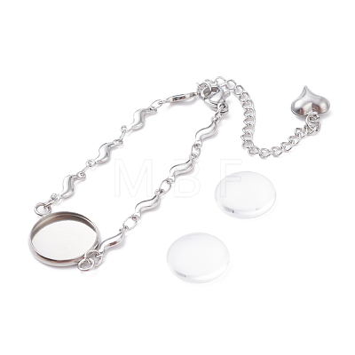 9Pcs 9 Style 304 Stainless Steel Bracelet Making STAS-UN0027-11-1