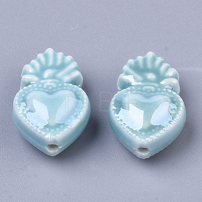 Handmade Porcelain Beads X-PORC-T005-005C-1