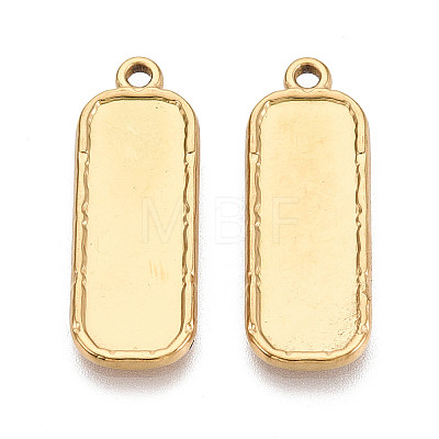 304 Stainless Steel Pendant Cabochon Settings STAS-N108-62G-1