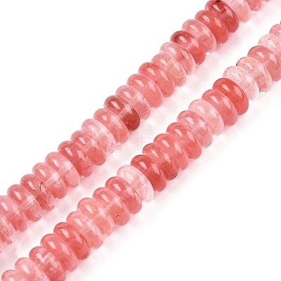 Cherry Quartz Glass Beads Strands G-T138-59-1