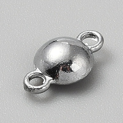 Faceted Glass Flat Round Connector Charms FIND-WH20042-56M-1