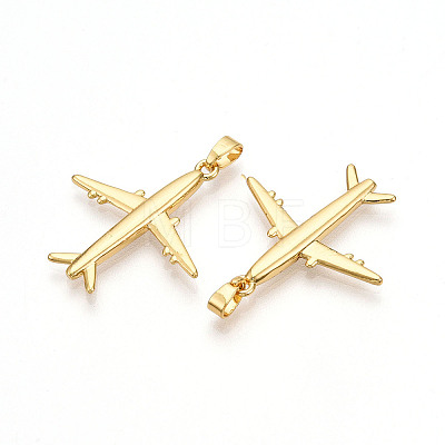 Brass Pendants KK-T070-88G-1