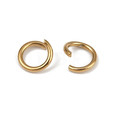 304 Stainless Steel Open Jump Rings X-STAS-Z137-01G-10-1