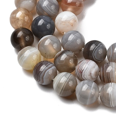 Natural Botswana Agate Beads Strands G-H334-A01-01-1