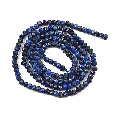 Dyed Natural Lapis Lazuli Beads Strands G-K376-B05-01-1