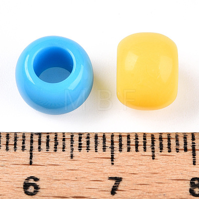 Opaque Acrylic Beads SACR-N018-06B-M-1