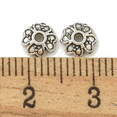 Tibetan Style Alloy Bead Caps FIND-U015-16AS-1