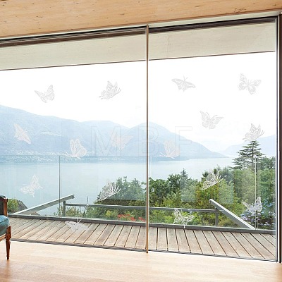 Waterproof Transparent Alert Bird Window Decal DIY-WH0163-83B-1