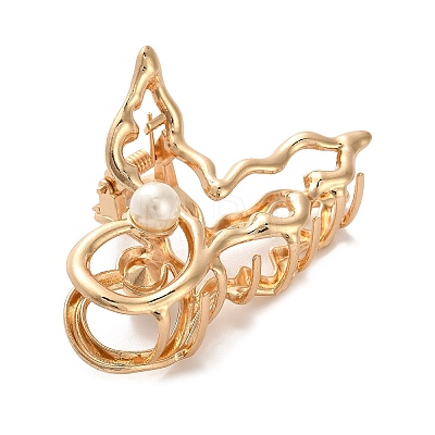 Alloy Claw Hair Clips AJEW-A061-02A-G-1