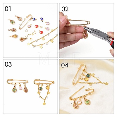 Iron Brooch Findings X-KK-S345-025-1-1