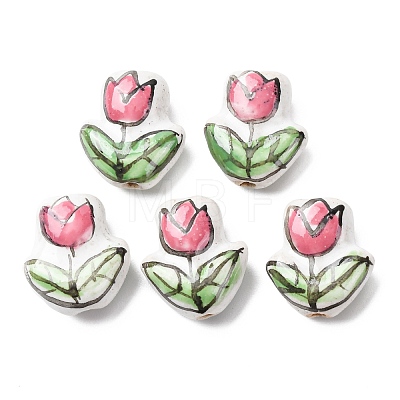 Handmade Porcelain Enamel Beads PORC-B006-02A-1
