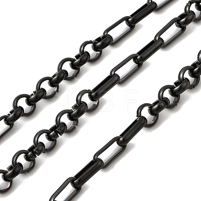 304 Stainless Steel Figaro Chains CHS-K024-03EB-1