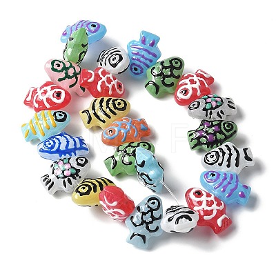 Baking Paint Glass Enamel Beads BLOW-D300-04K-1