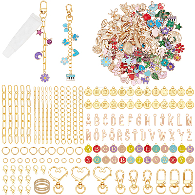 DIY Lip Gloss Keychain Findings Kits DIY-SP0007-47-1